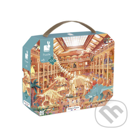 JANOD Puzzle v kufříku V muzeu 100 dílků