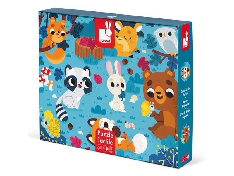 JANOD Hmatové puzzle Lesní zvířátka 20 dílků