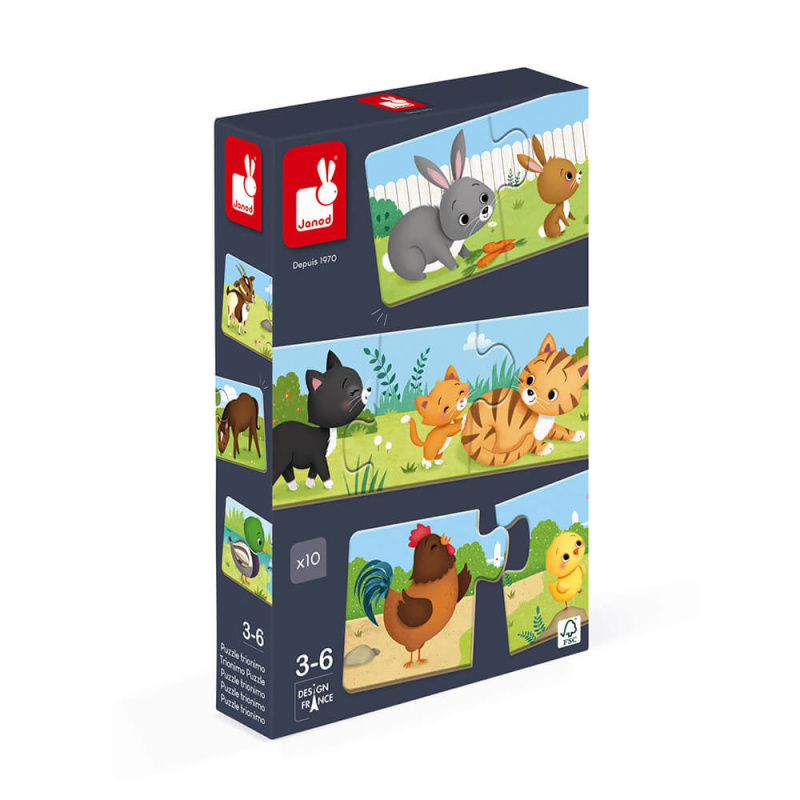 JANOD Puzzle Trionimo 10x3 dílky
