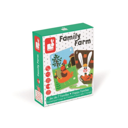 Společenská hra - Family Farm, Kvarteto zvířátka (Janod)