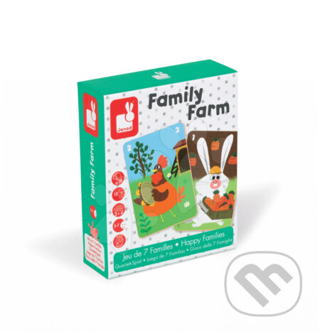 Společenská hra - Family Farm, Kvarteto zvířátka (Janod)