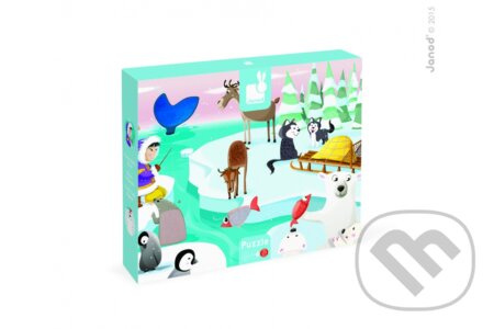 JANOD Hmatové puzzle Život na ledě 20 dílků