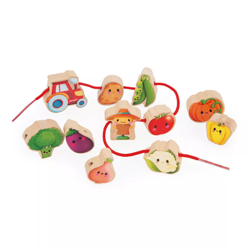 Drevená prevliekačka Zelenina