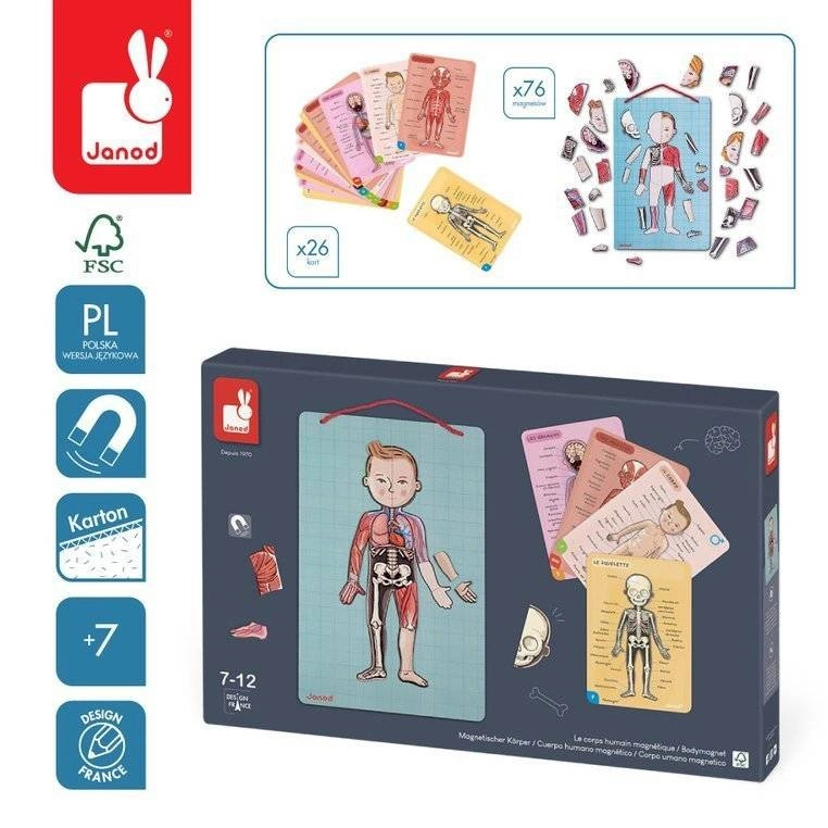 Janod Magnetická skládačka Lidské tělo