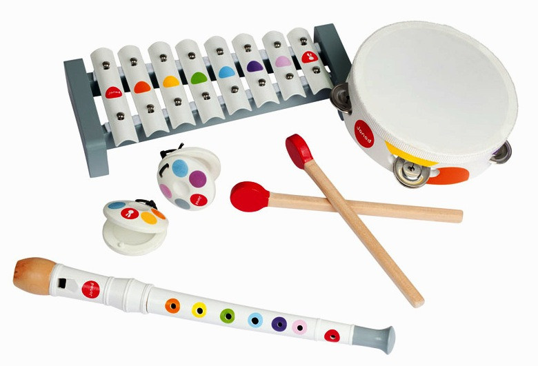 Hudba - Muzikální set, 4 nástroje (Janod)