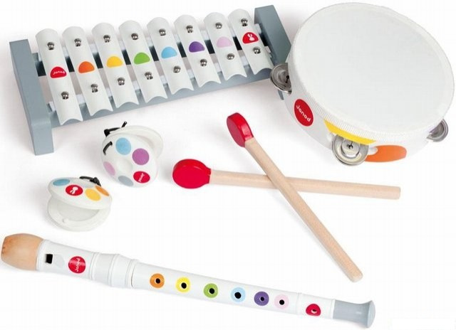 Hudba - Muzikální set, 4 nástroje (Janod)