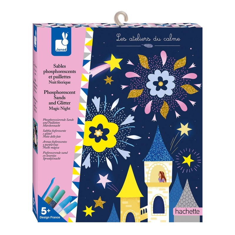 Čarovná noc trblietavé piesky svietia v tme Atelier: Sada Maxi