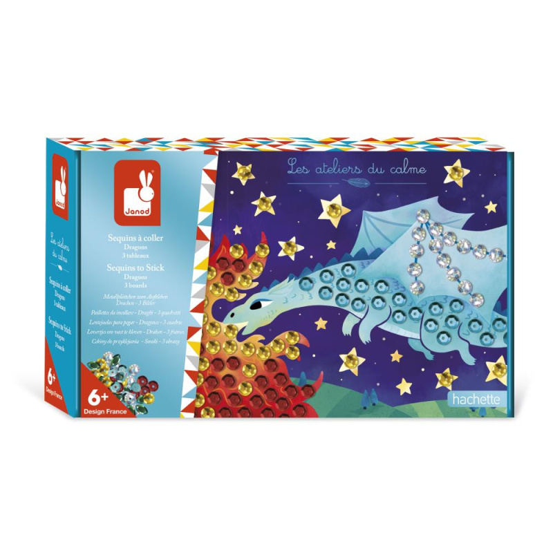Draci (Janod Atelier Midi Obrázky s flitrami od 6 rokov)
