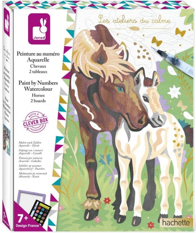Janod Atelier Sada Maxi Maľovanie podľa čísel Kone