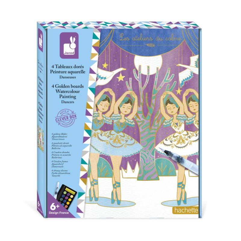 Maľovanie vodovými farbami Tanečníci (Janod Atelier Sada Maxi od 6 rokov)