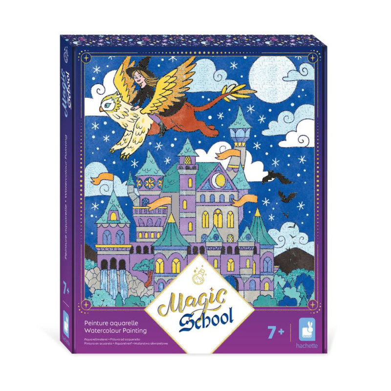 Maľovanie vodovými farbami Magická škola od 7 rokov