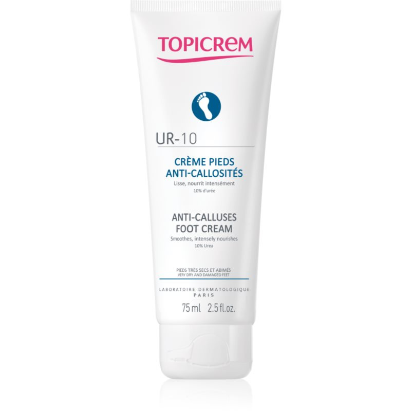 Topicrem UR-10 Anti-Calluses Foot Cream krém na nohy pro výživu a hydrataci 75 ml