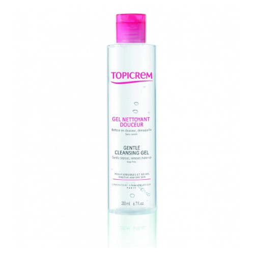 Topicrem UH BODY Gentle Cleansing Gel jemný mycí gel na obličej, tělo a vlasy 200 ml