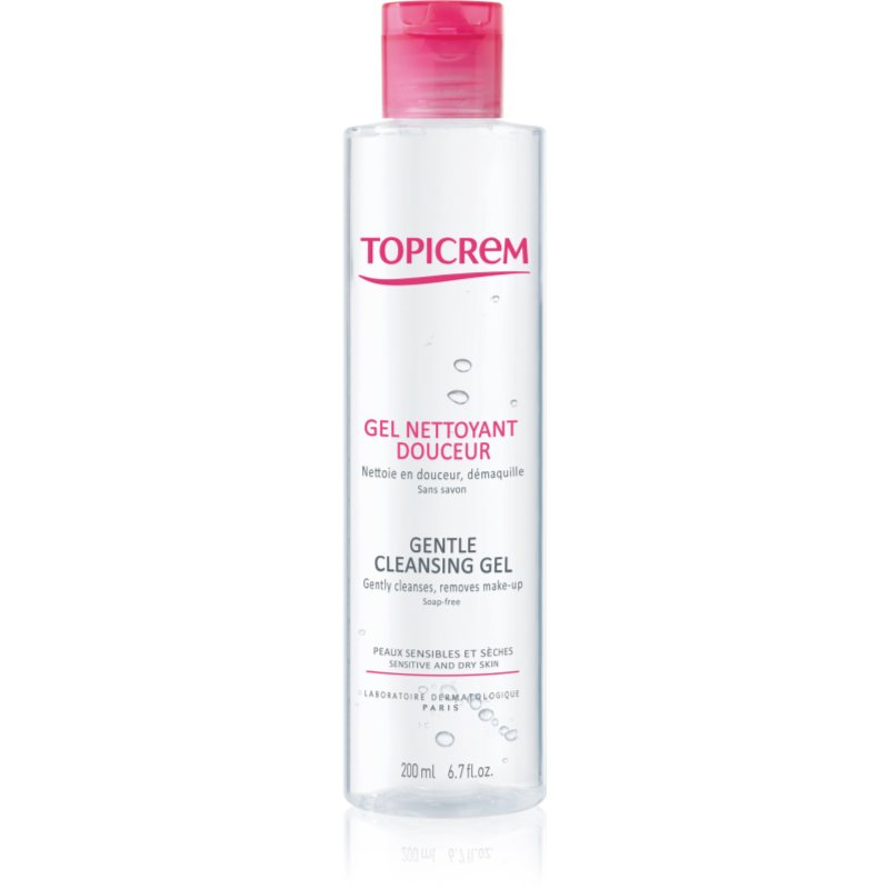 Topicrem UH BODY Gentle Cleansing Gel jemný mycí gel na obličej, tělo a vlasy 200 ml