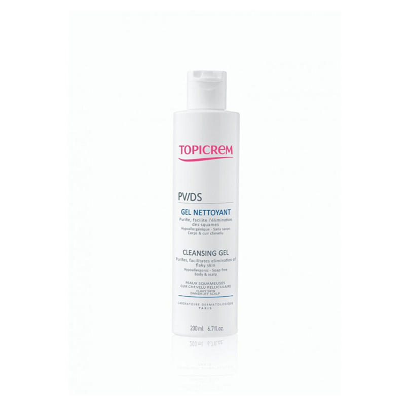 Topicrem PV/DS Cleansing Gel mycí gel na tělo a pokožku hlavy 200 ml
