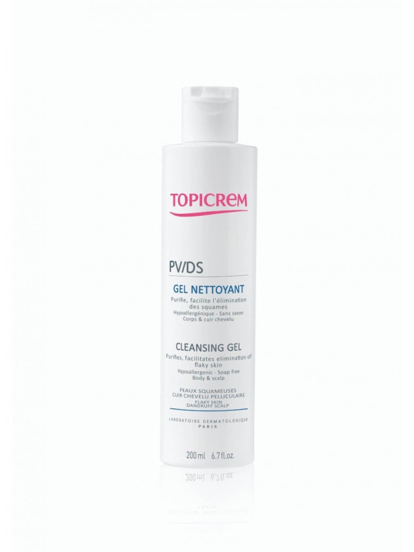 Topicrem PV/DS Cleansing Gel mycí gel na tělo a pokožku hlavy 200 ml