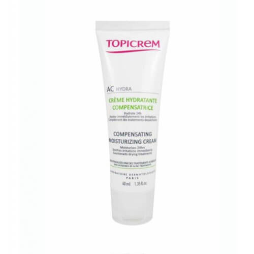 Topicrem AC Compensating Moisturizing Cream hydratační krém pro mastnou pleť se sklonem k akné 40 ml
