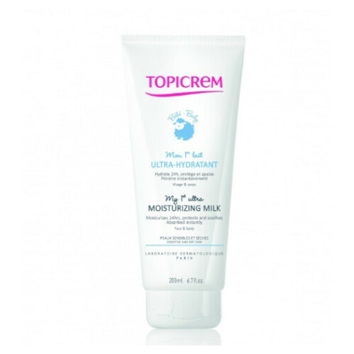 Topicrem BABY My 1st Ultra-Moisturizing Milk hydratační mléko na tělo a obličej pro suchou a citlivou pokožku 200 ml