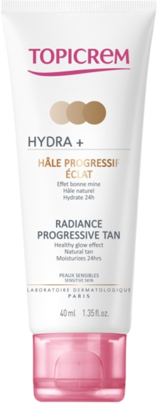 Topicrem UH FACE HYDRA+ Radiance Progressive Tan rozjasňující tónovací krém 40 ml