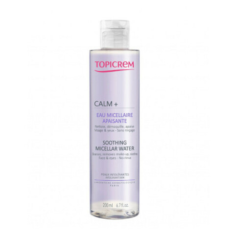 Topicrem CALM+ Soothing Micellar Water zklidňující micelární voda na obličej a oči 200 ml