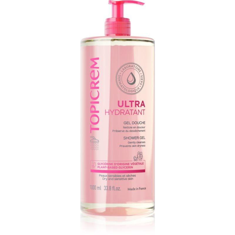 Topicrem UH BODY Gentle Cleansing Gel jemný mycí gel na obličej, tělo a vlasy 1000 ml