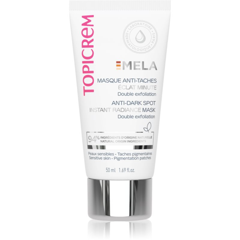 Topicrem MELA Anti-Dark Spot Instant Radiance Mask rozjasňující maska proti pigmentovým skvrnám 50 ml