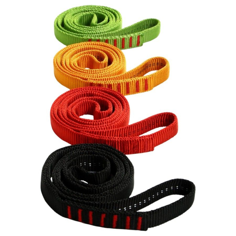 Edelweiss Sawn Sling SW16MM X5, lezecká smyčka, červená