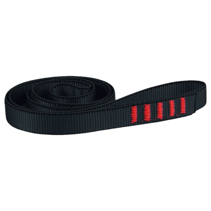 Edelweiss Sling Flat 18MM X5, lezecká smyčka, černá