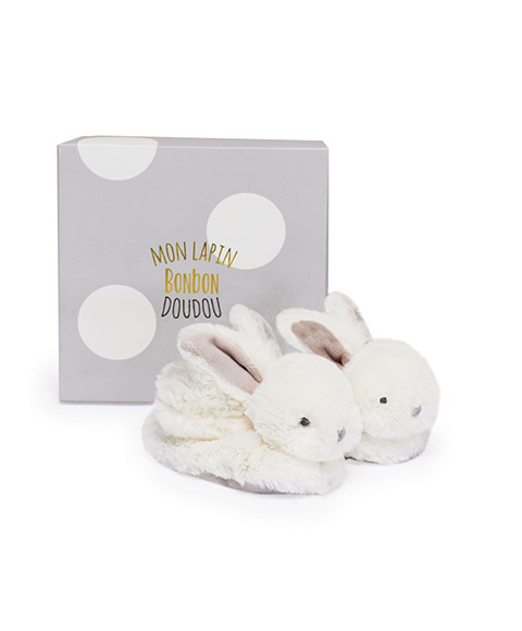 Doudou et Compagnie Paris Doudou Dárková sada Sada botiček s chrastítky jednorožec 0-6 měsíců