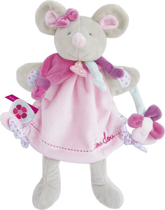 Doudou Plyšový maňásek myška 28 cm