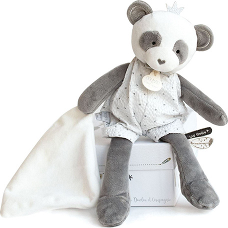 Doudou Dárková - plyšová panda s dečkou 28 cm