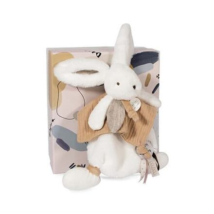 Doudou Plyšový králíček s muchláčkem 25 cm béžová