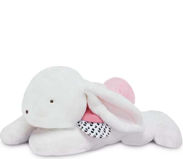Doudou Plyšový králík s růžovou bambulkou 65 cm