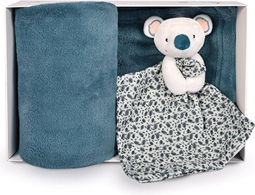 Doudou Dárková sada šťastná koala Yoca pléd a usínáček