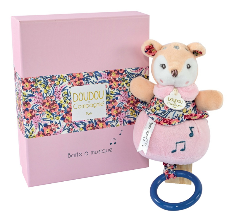 Doudou Plyšová srnka hrající melodii 20 cm
