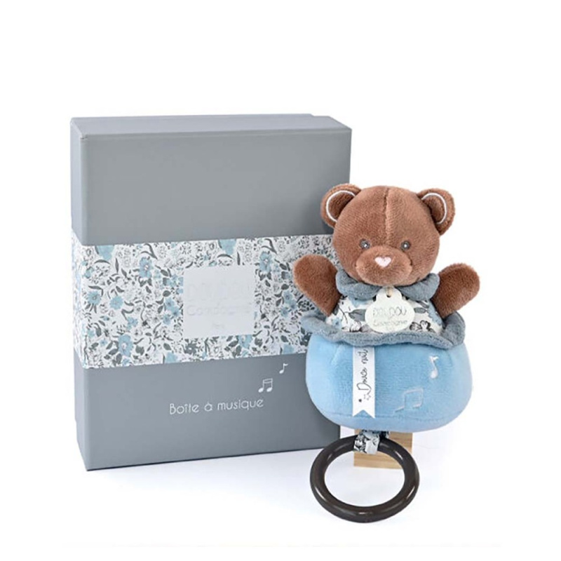 Doudou Plyšový medvídek hrající melodii 20 cm
