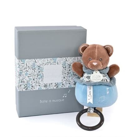 Doudou Plyšový medvídek hrající melodii 20 cm