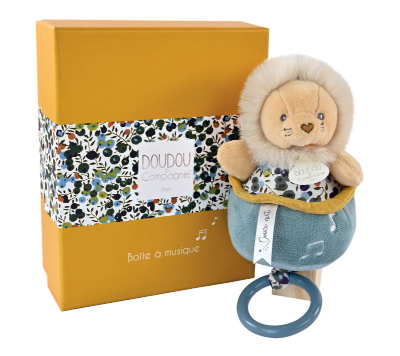 Doudou Plyšový lvíček hrající melodii 20 cm