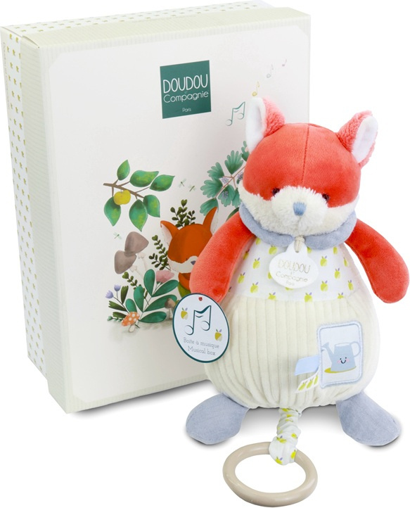 Doudou Dárková sada Plyšová liška Romarin hrající melodii 20 cm