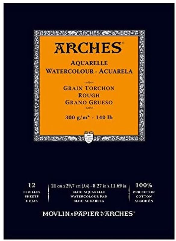 Arches skicák lepený 21x29,7cm 12l RG 300g