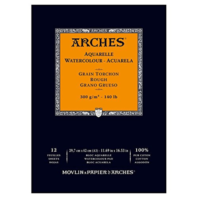 Arches skicák lepený 29,7x42cm 12l RG 300g