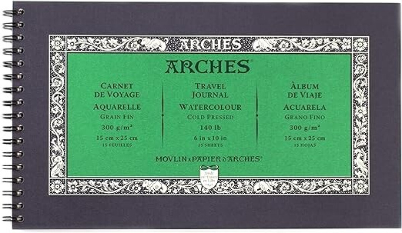 Arches skicák kroužkový15x25cm 15l CP 300g
