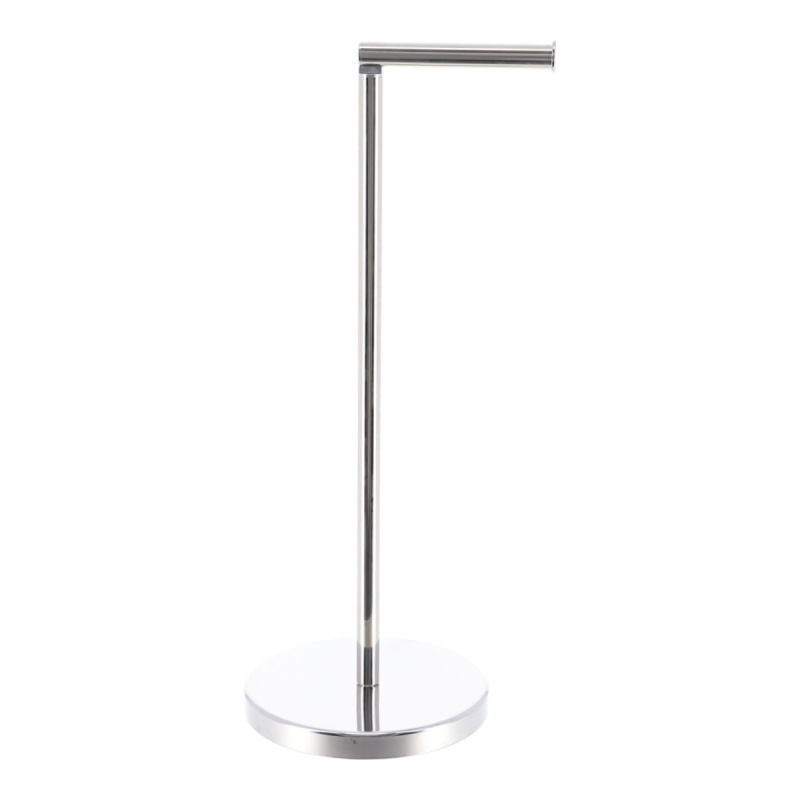 Tendance Koupelnový stojan na papír s prostorem pro extra role, výška 55 cm, stříbrný stříbrný