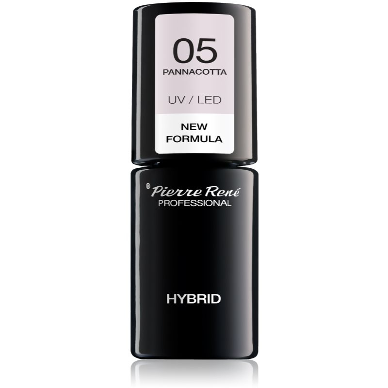 Pierre René Nails Hybrid gelový lak na nehty s použitím UV/LED lampy odstín No. 5 Pannacotta 6 ml