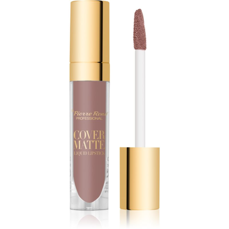 Pierre René Cover Matte matná tekutá rtěnka odstín 06 Burnt Sugar 5 ml