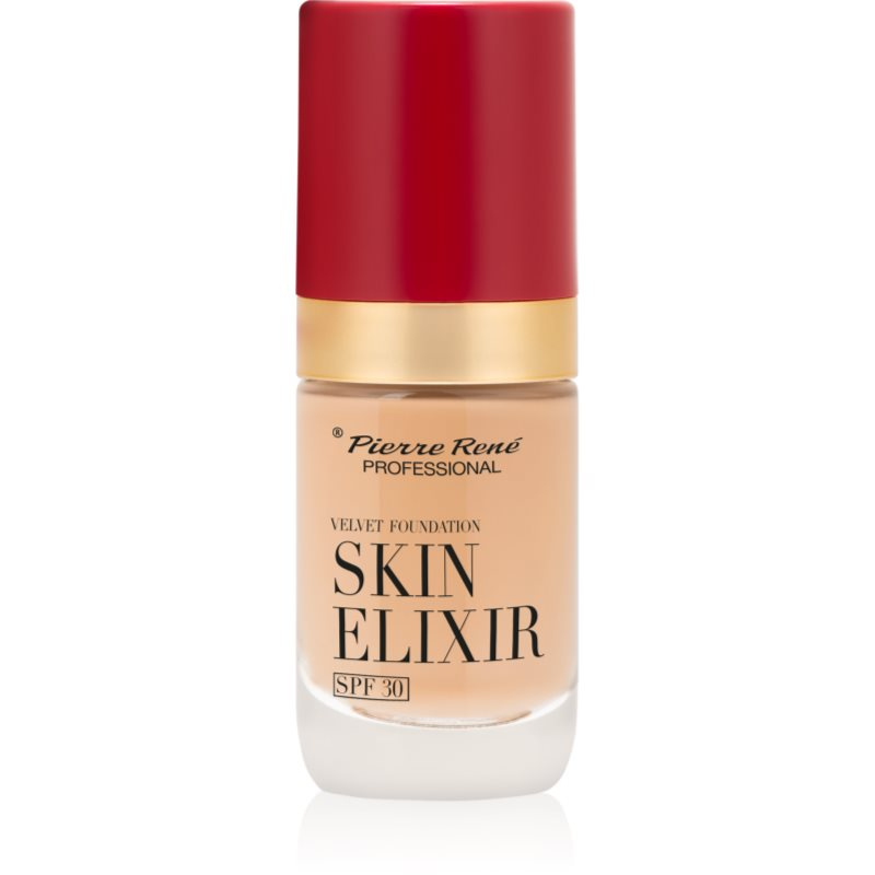 Pierre René Velvet Effect sametový make-up SPF 30 odstín no. 04 Warm Nude 25 ml