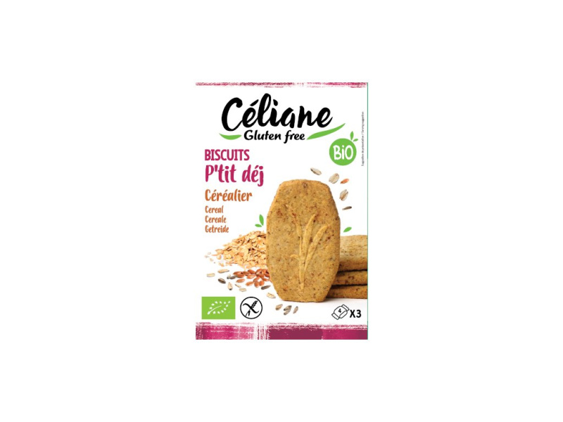 Celiane bezlepkové ovsené raňajkové sušienky so zmesou semienok 140g.