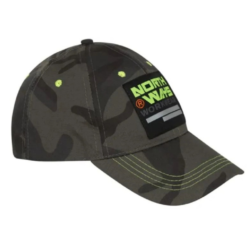 NINE WORTHS Pracovní kšiltovka AMIR camouflage onesize