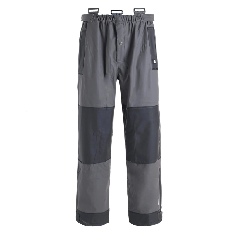 NINE WORTHS Kalhoty do deště PIRANHA šedá/černá 3XL