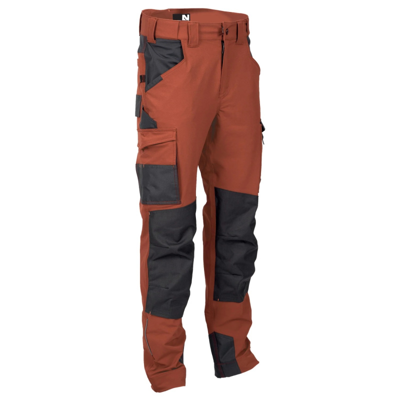 NINE WORTHS Pracovní kalhoty ONDRA terakota 52